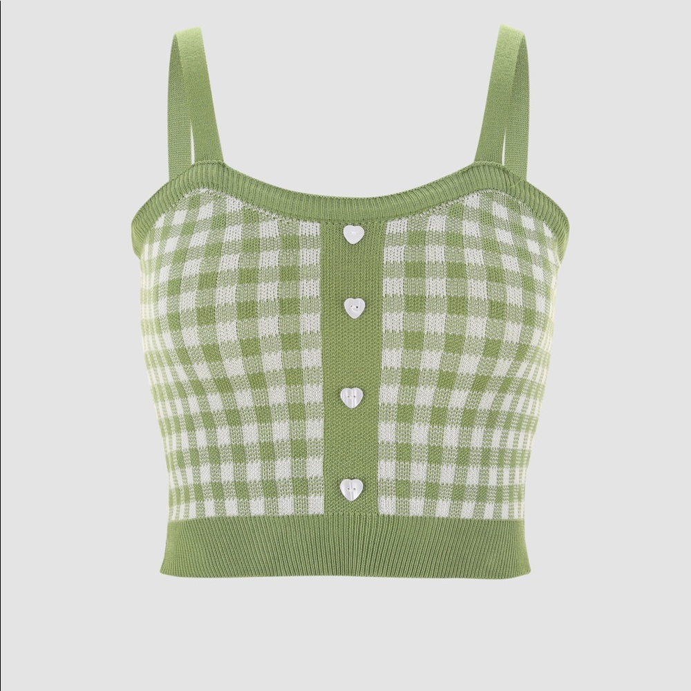 Vintage Knit Cropped Tank Top | Cider